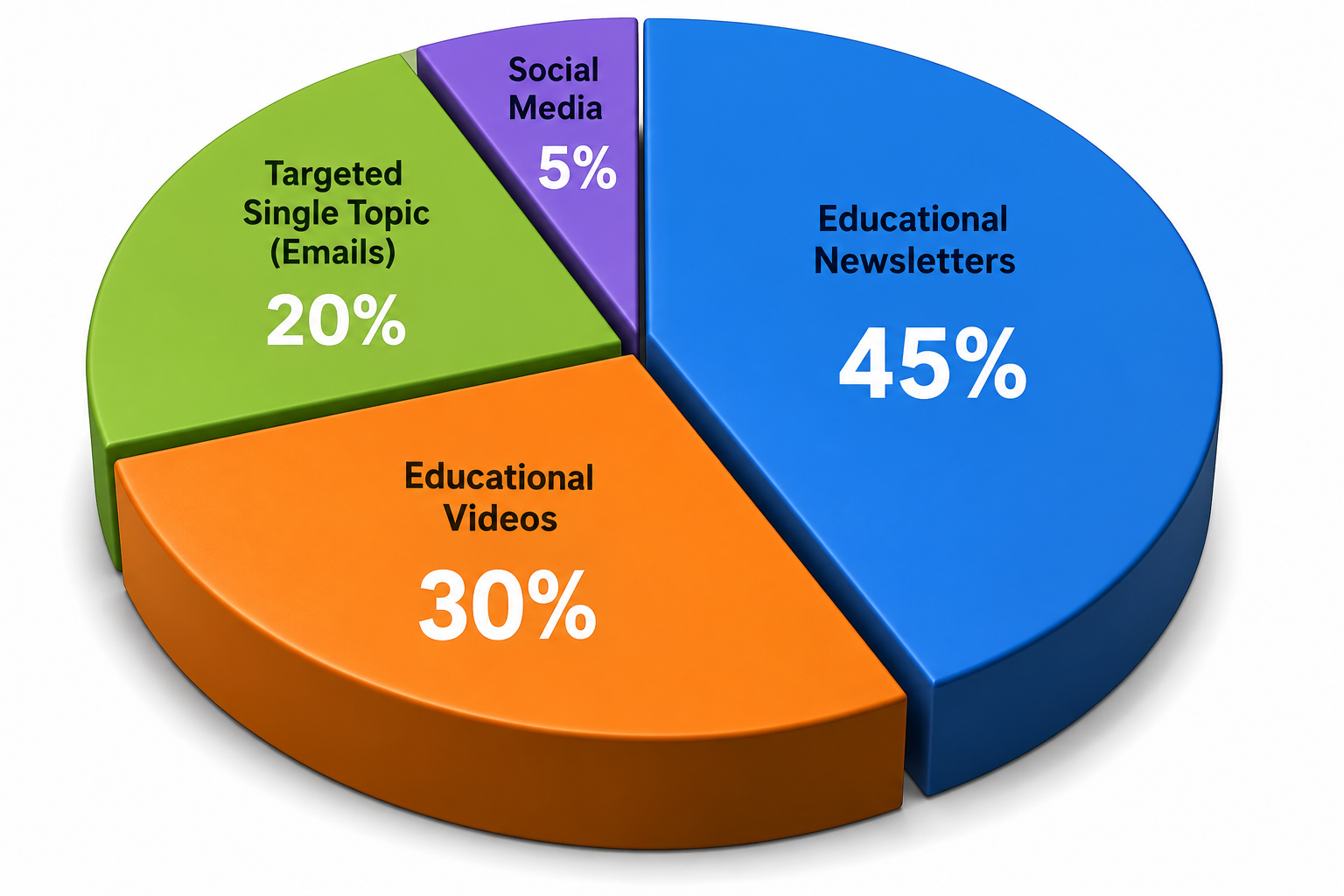 Pie Chart of Effective Messaging